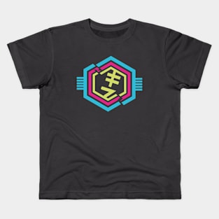 Futuristic Geometrical Design Kids T-Shirt